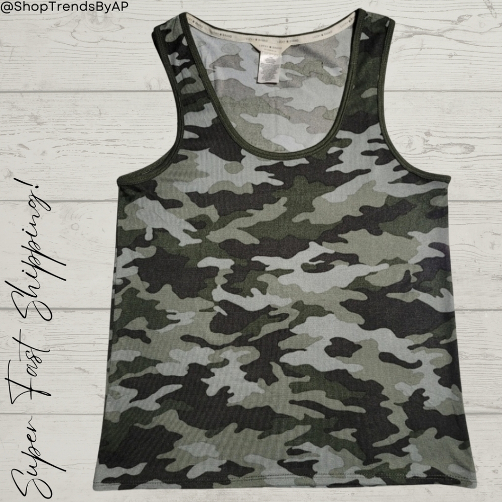 Lucky Brand Knit Camo Tank